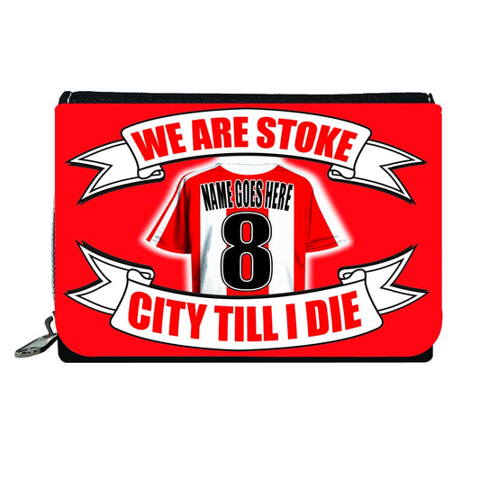 Stoke Football Shirt Personalised Gift Purse