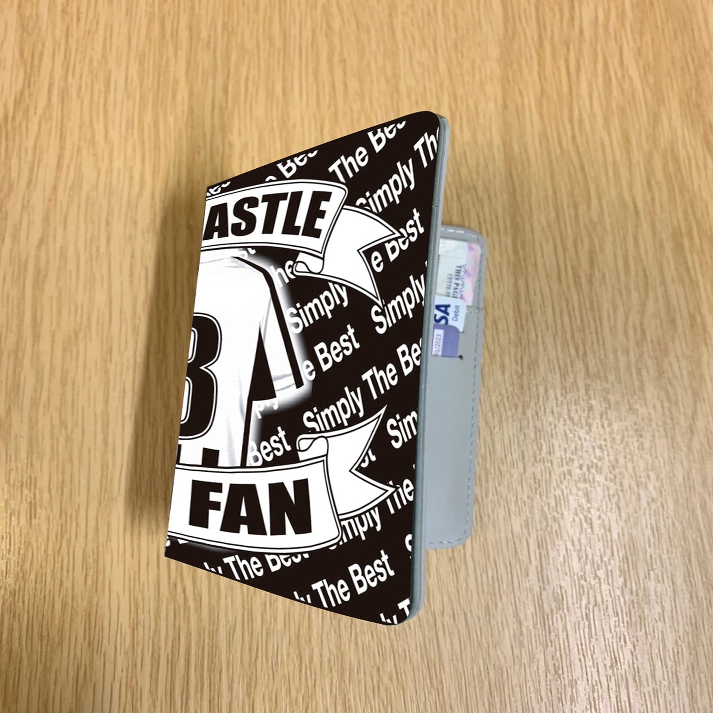 Newcastle Football Team Shirt Travel Passport Holder Wallet Case Gift Present