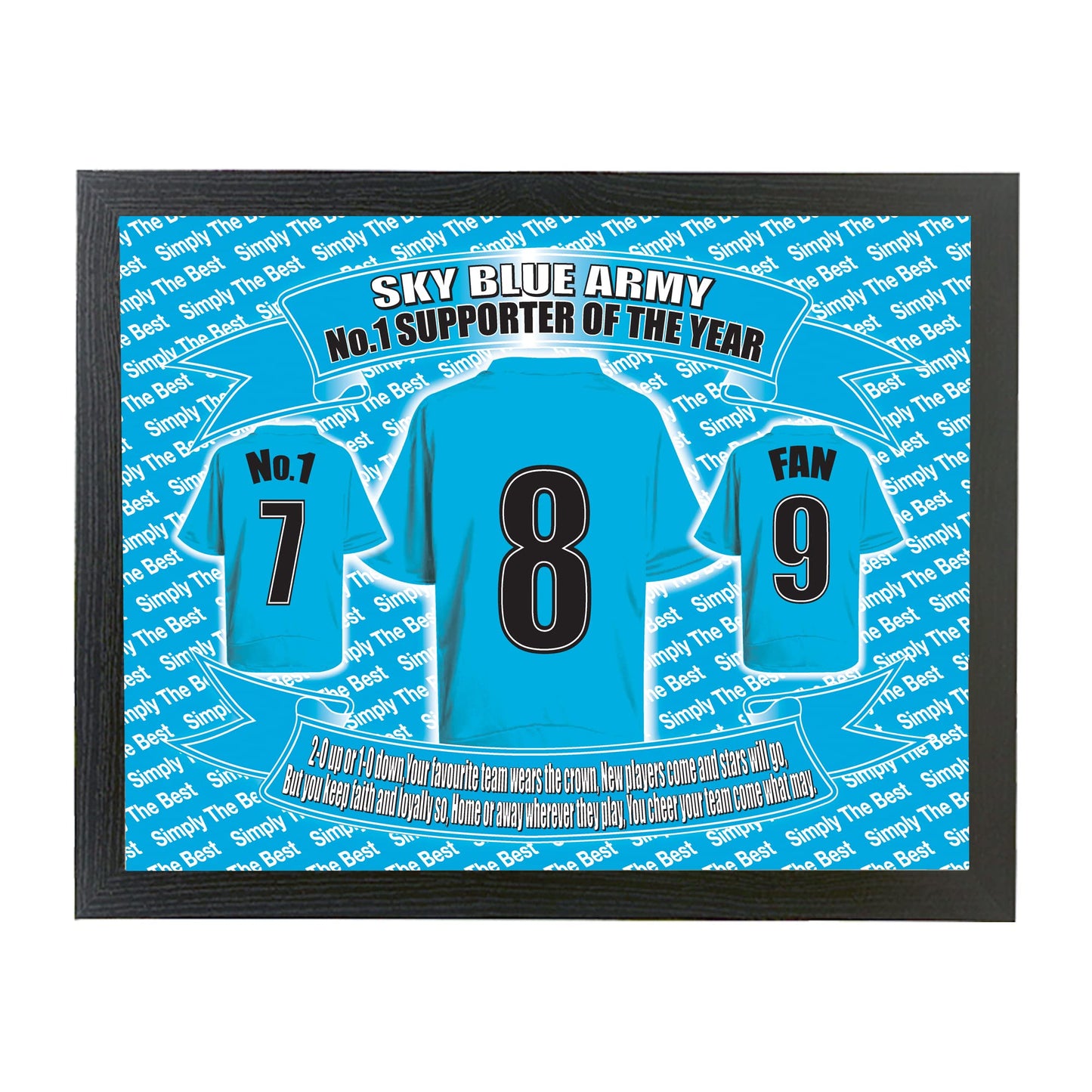 Coventry Football Shirt Lap Tray Gift