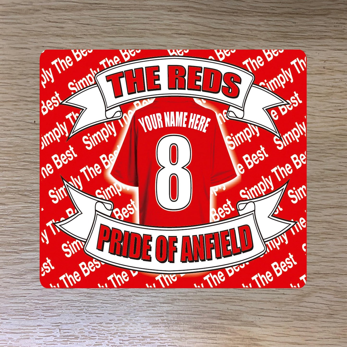 Liverpool Personalised Football Shirt Travel Passport Holder Case Gift Present, Multicoloured, M