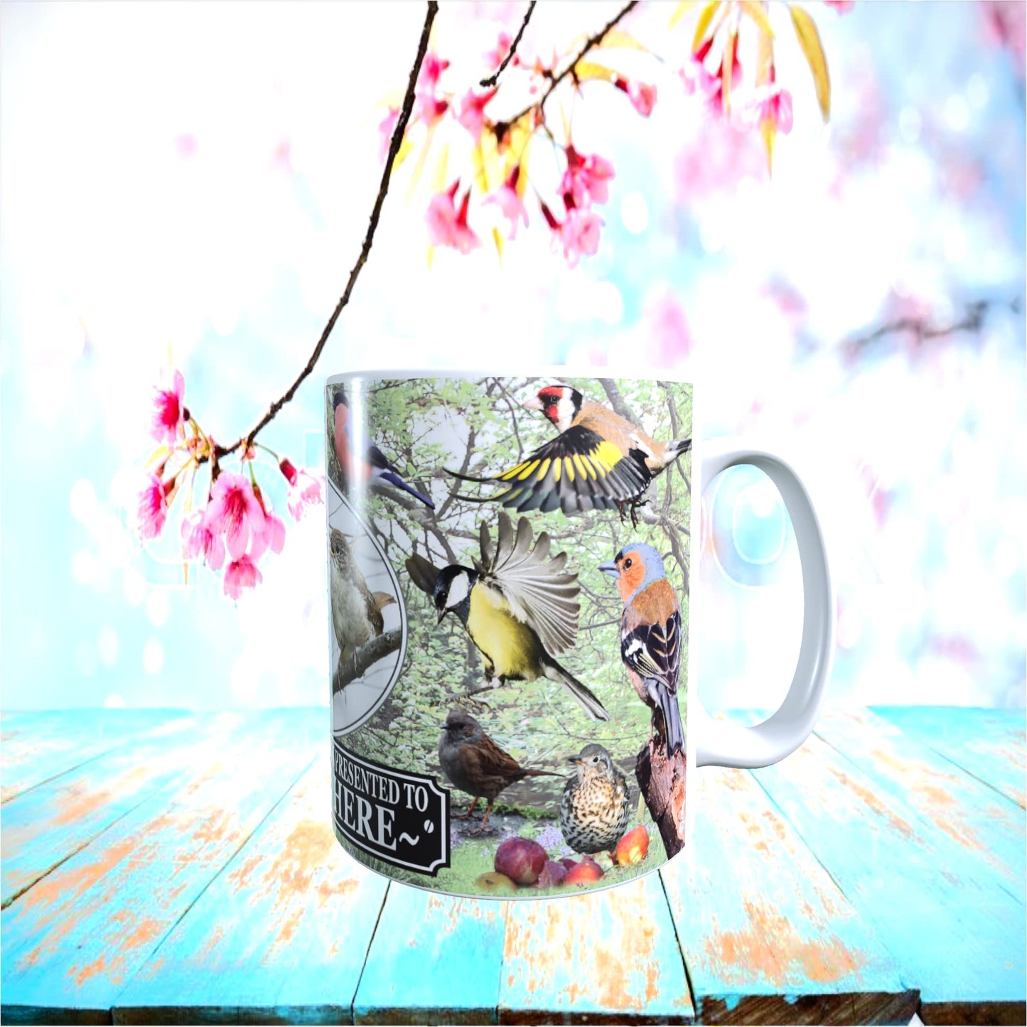 British Garden Birds Personalised Mug Gift