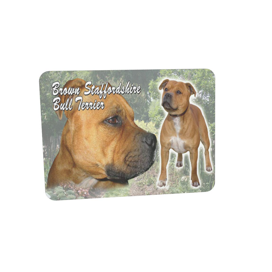 Brown Staffordshire Bull Terrier Dog Breed Mouse Mat Gift