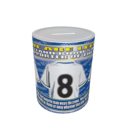 Leeds U Football Shirt Ceramic Money Box Gift