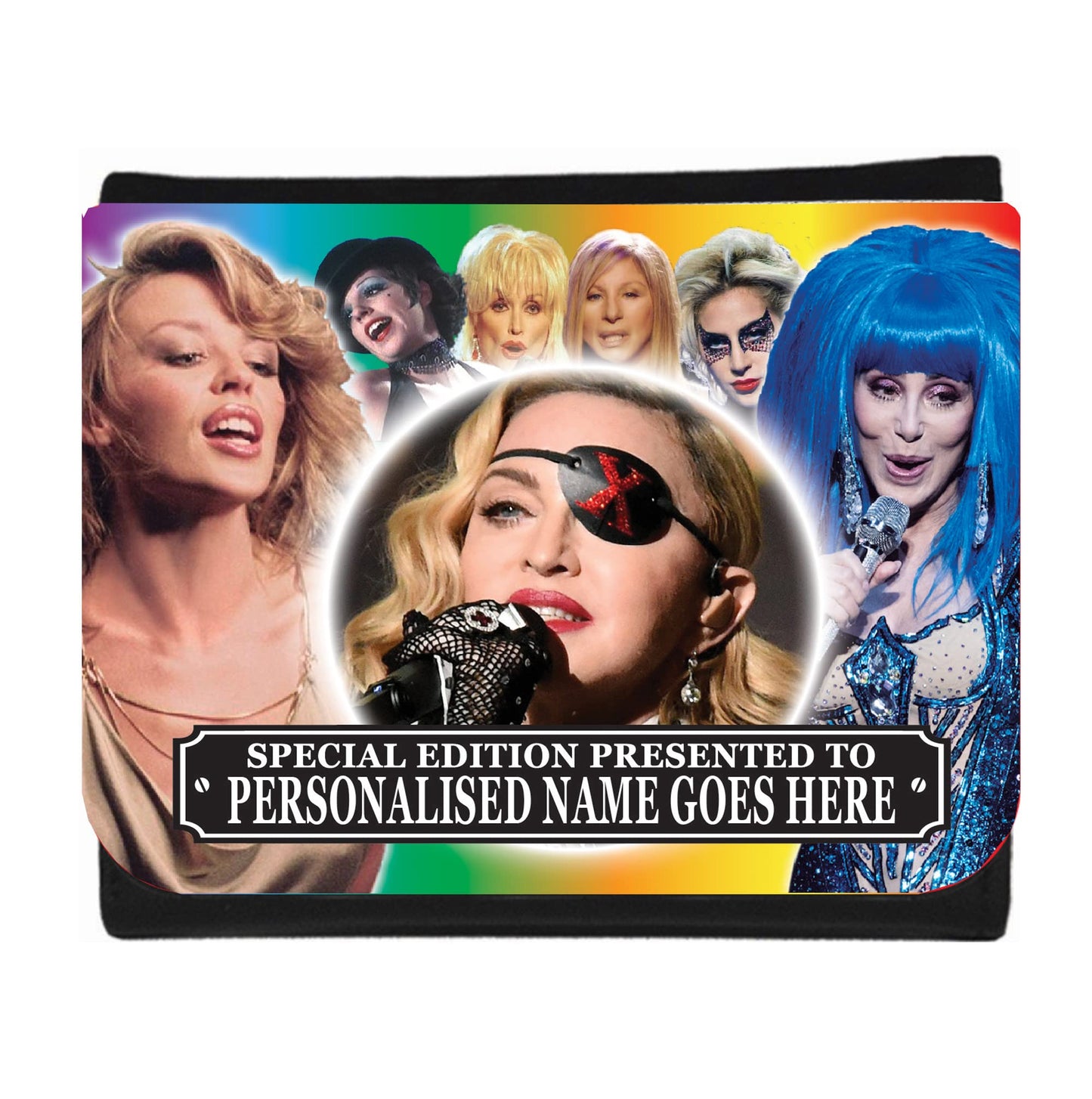 Diva Gay Pride Personalised Icon Wallet Gift
