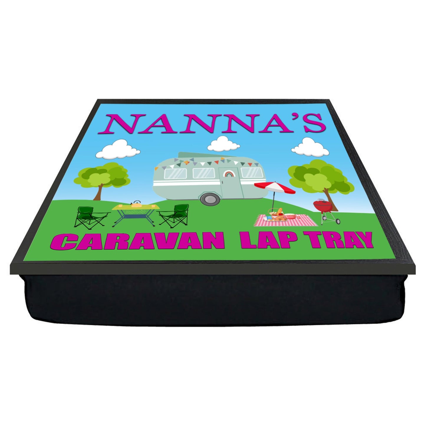 Nanna's Caravan Cushioned Lap Tray Gift Present