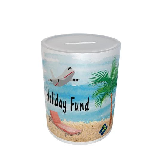 Holiday Savings Fund Ceramic Piggy Bank Money Box Gift