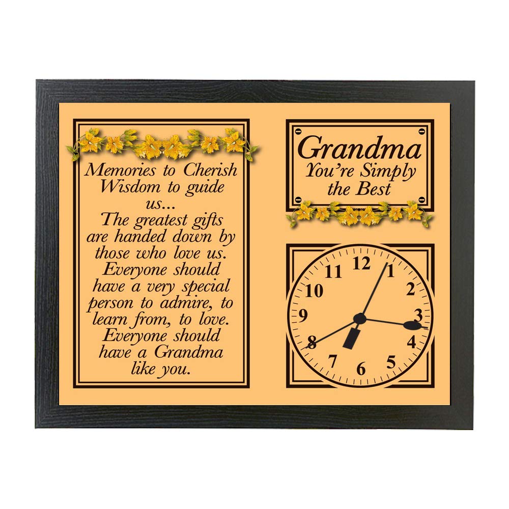 My Special Grandma Poem Gift Clock