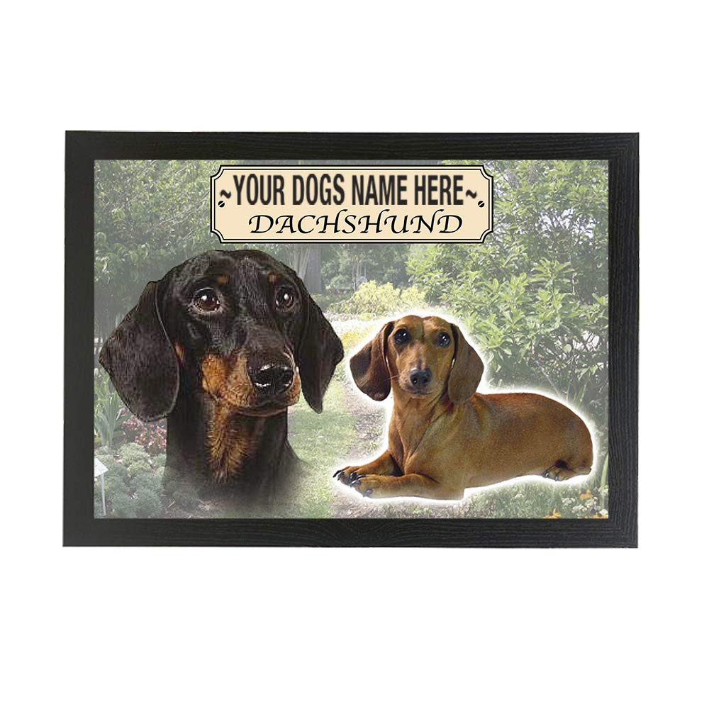 Dachshund Personalised Dog Breed Gift Lap Tray