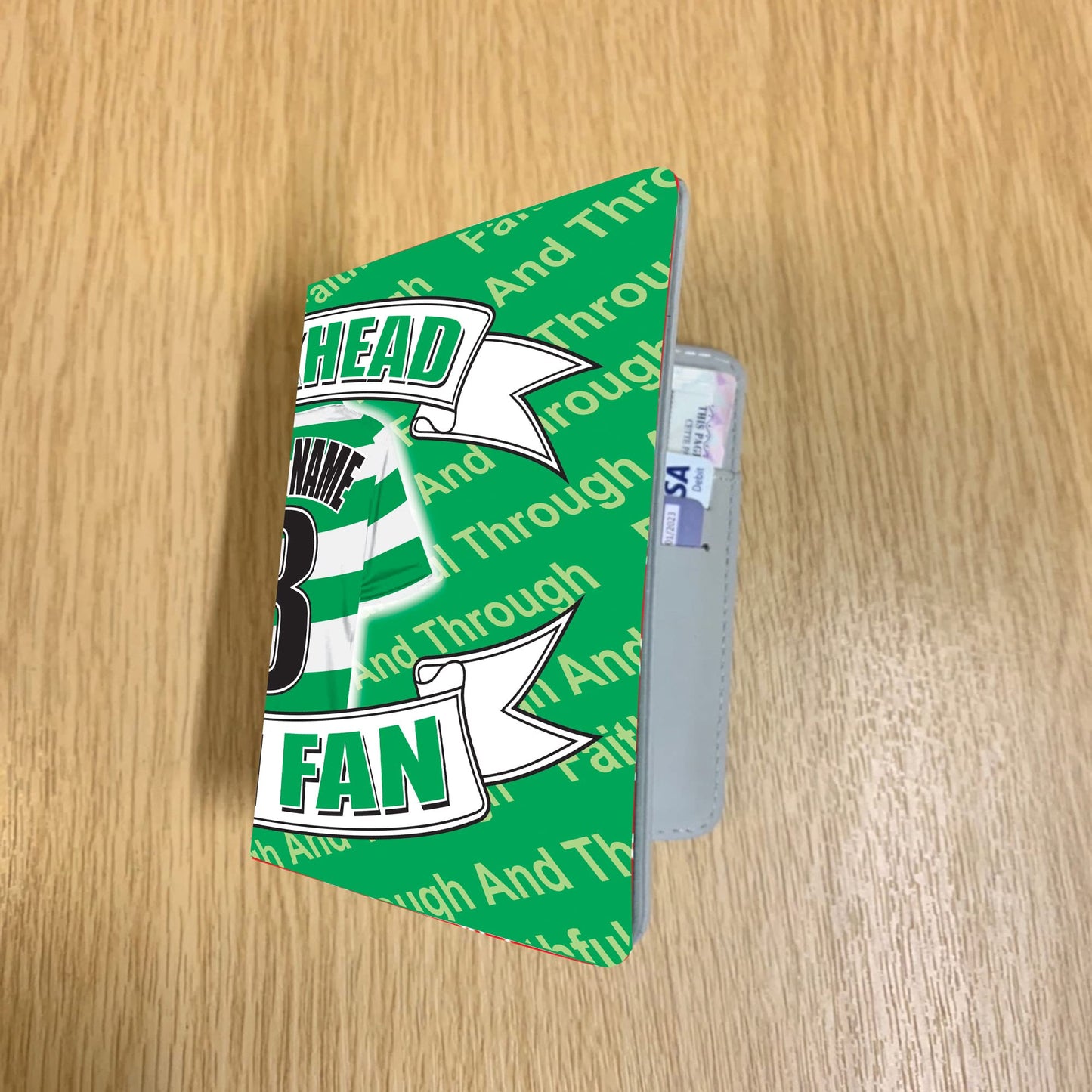 The Celts Personalised Football Shirt Travel Passport Case Holder Gift Team-Celtic