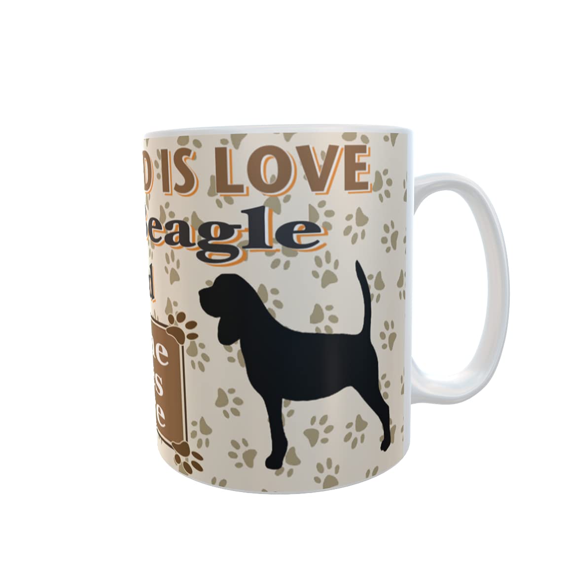 All You Need is Love and a Beagle Dog Personalised Mug Gift