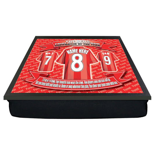 Notts Forest Personalised Football Shirt Lap Tray Gift