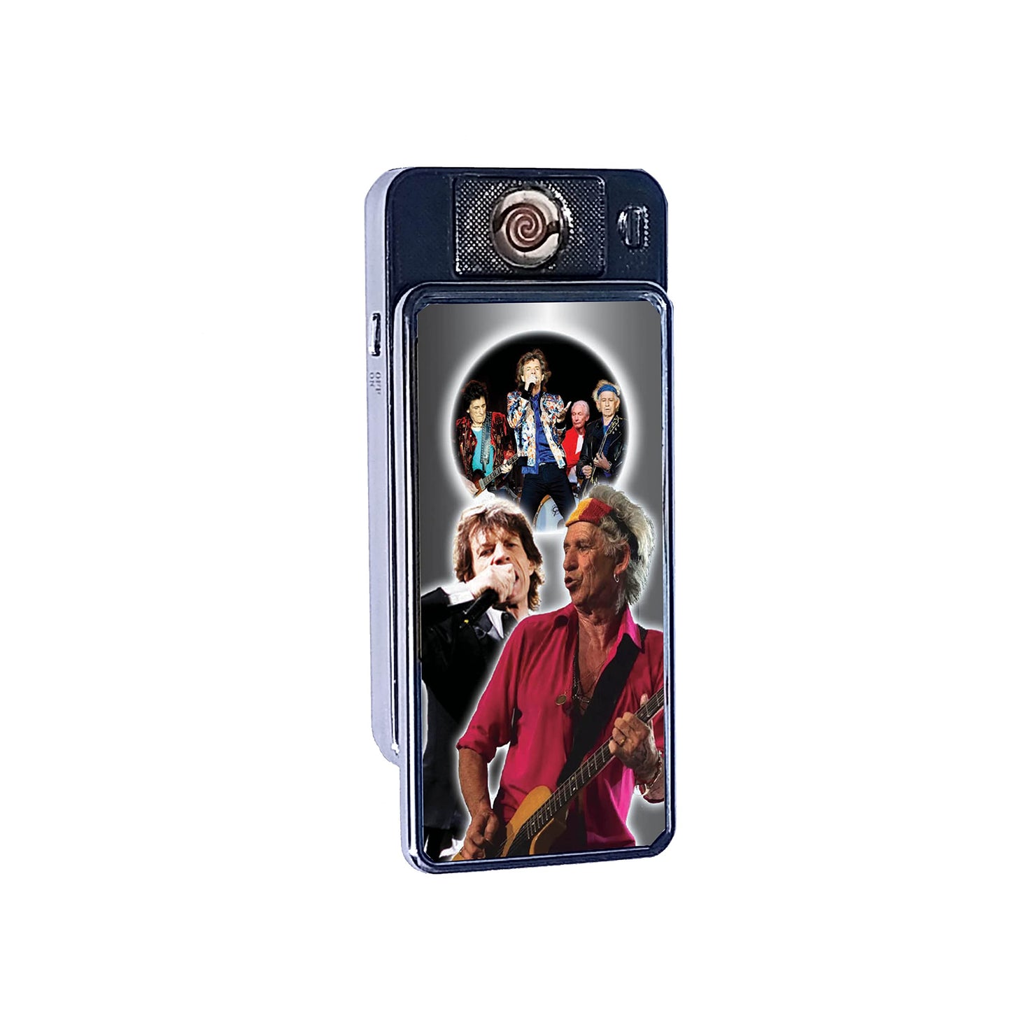 Rolling S Icon Rechargeable Gift Boxed Silver Metal USB Lighter