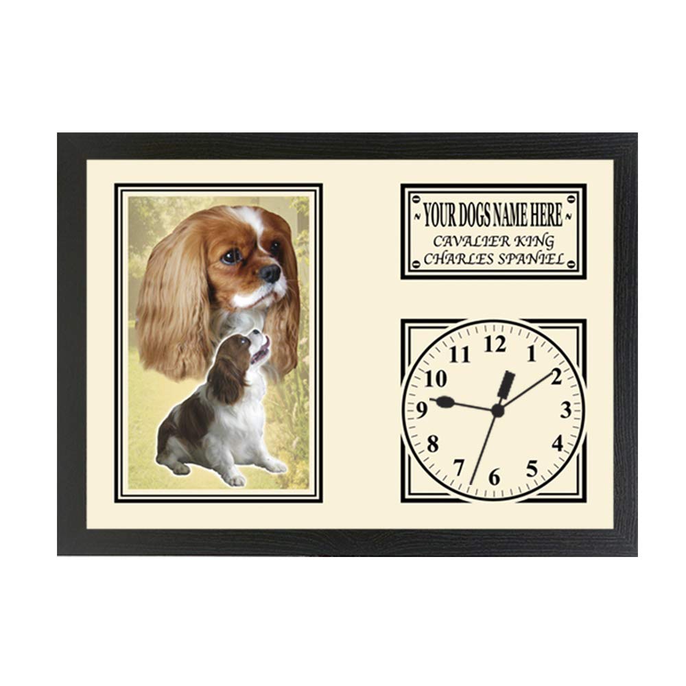Cavalier King Charles Spaniel Personalised Dog Breed Gift Clock