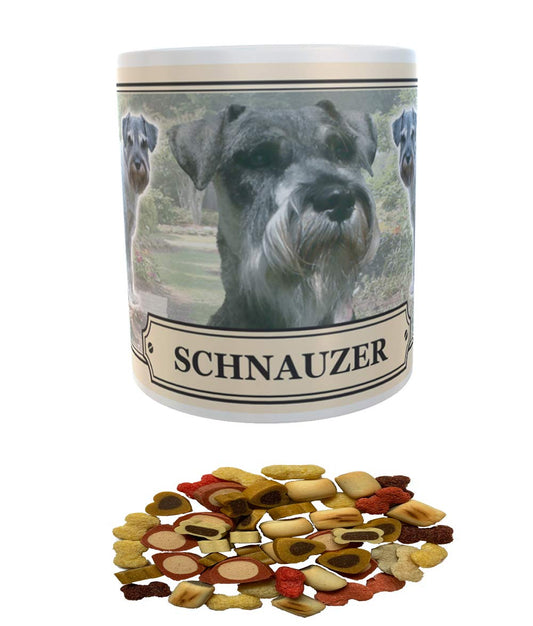 Schnauzer Dog Breed Gift Mug with Treats