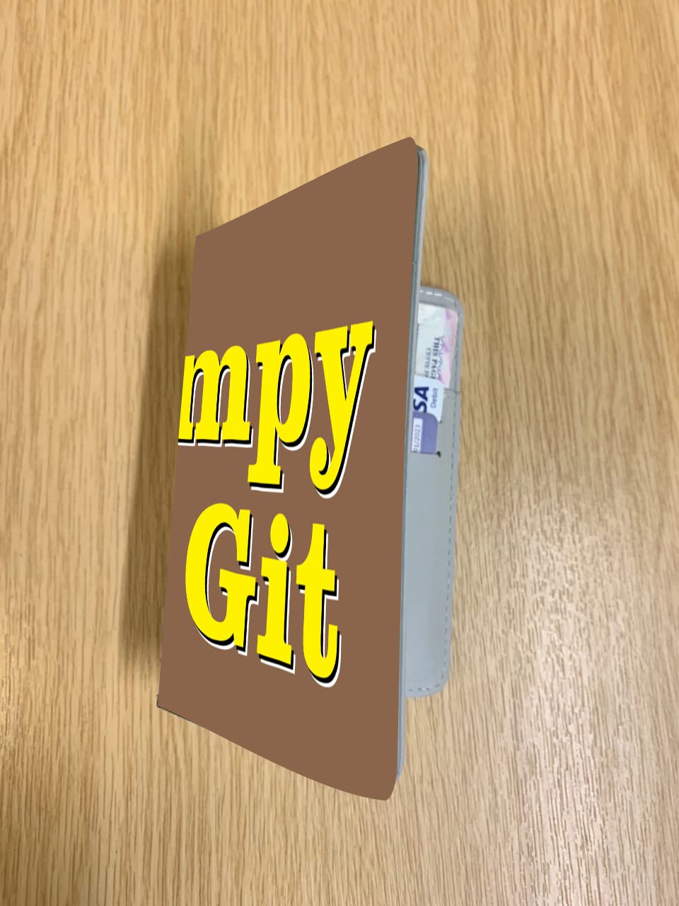 Grumpy Old Git Travel Passport Holder Case Gift Present