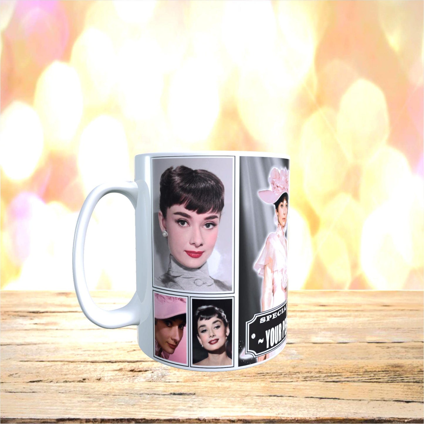 Hepburn Celebrity Icon Personalised Mug Gift Movie Star*Audrey