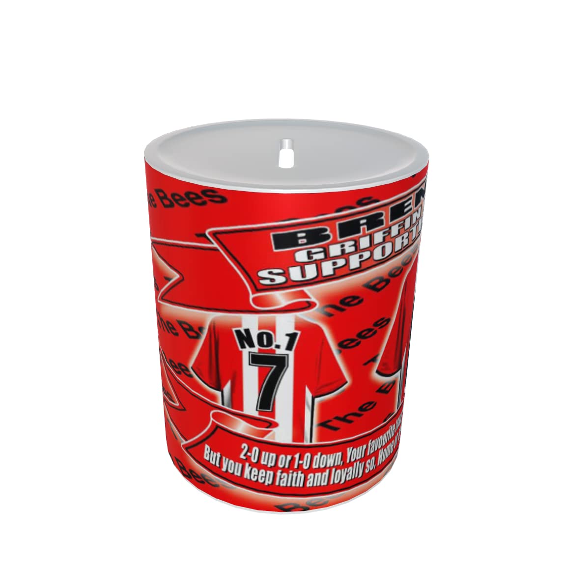 Brentford Football Shirt Ceramic Money Box Gift