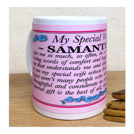 My Special Wife Personalised Poem Verse Gift Mug