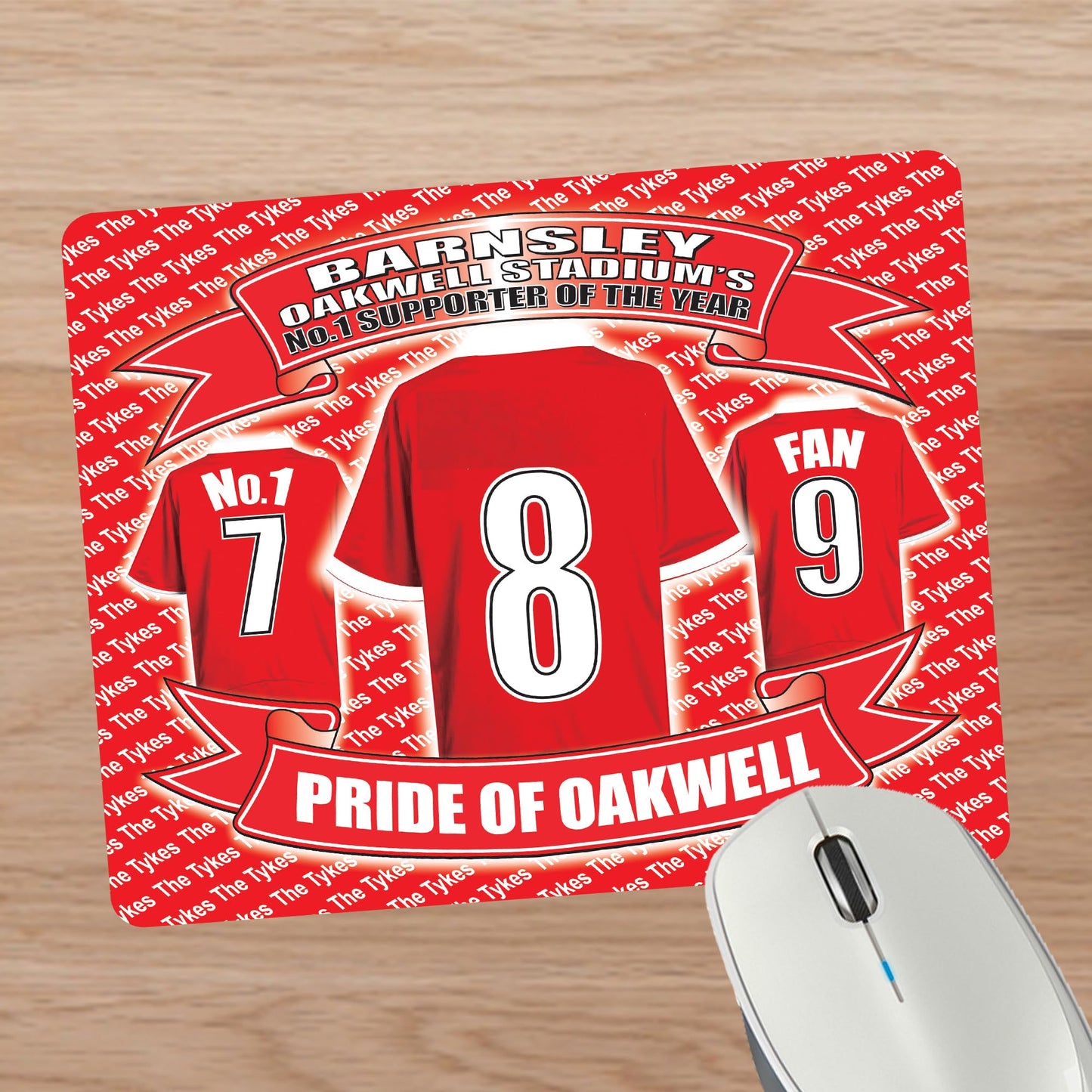 Barnsley Football Shirt Mouse Mat Gift