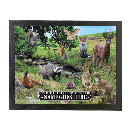 British Countryside Wildlife Animals Personalised Framed Wall Hanging Picture Gift