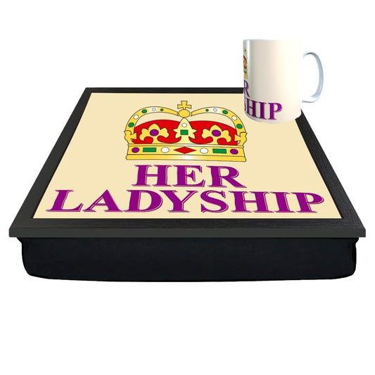 Her Ladyship Lap Tray And Mug Gift Set