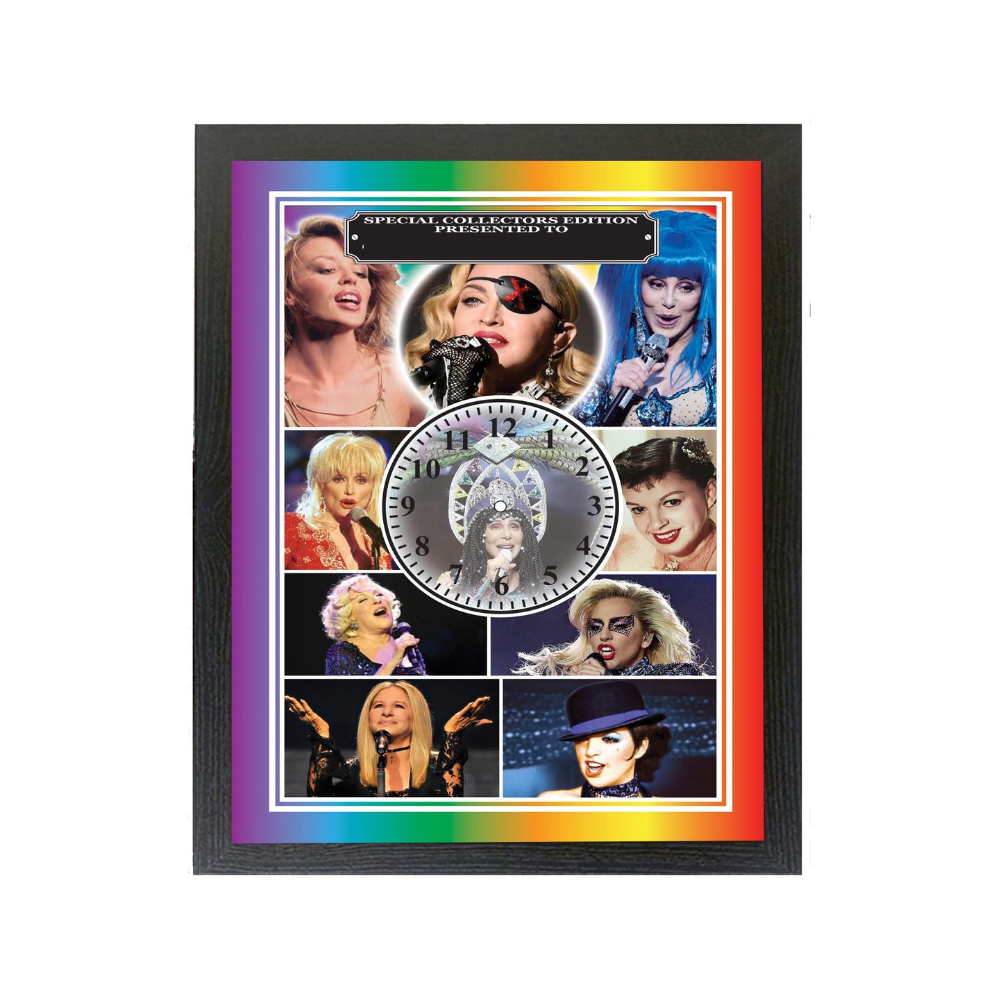 Diva Gay Pride Icon Personalised Wall Clock