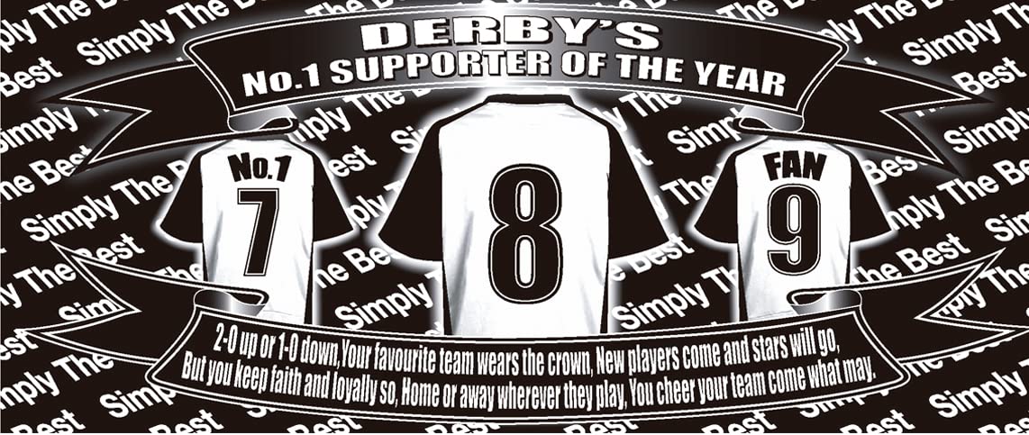 Derby Football Team Shirt Mug Gift with Chocolate Footballs