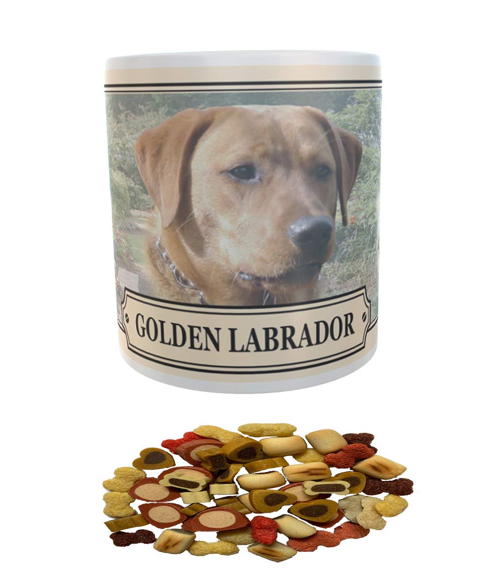 Golden Labrador Dog Breed Gift Mug with Treats