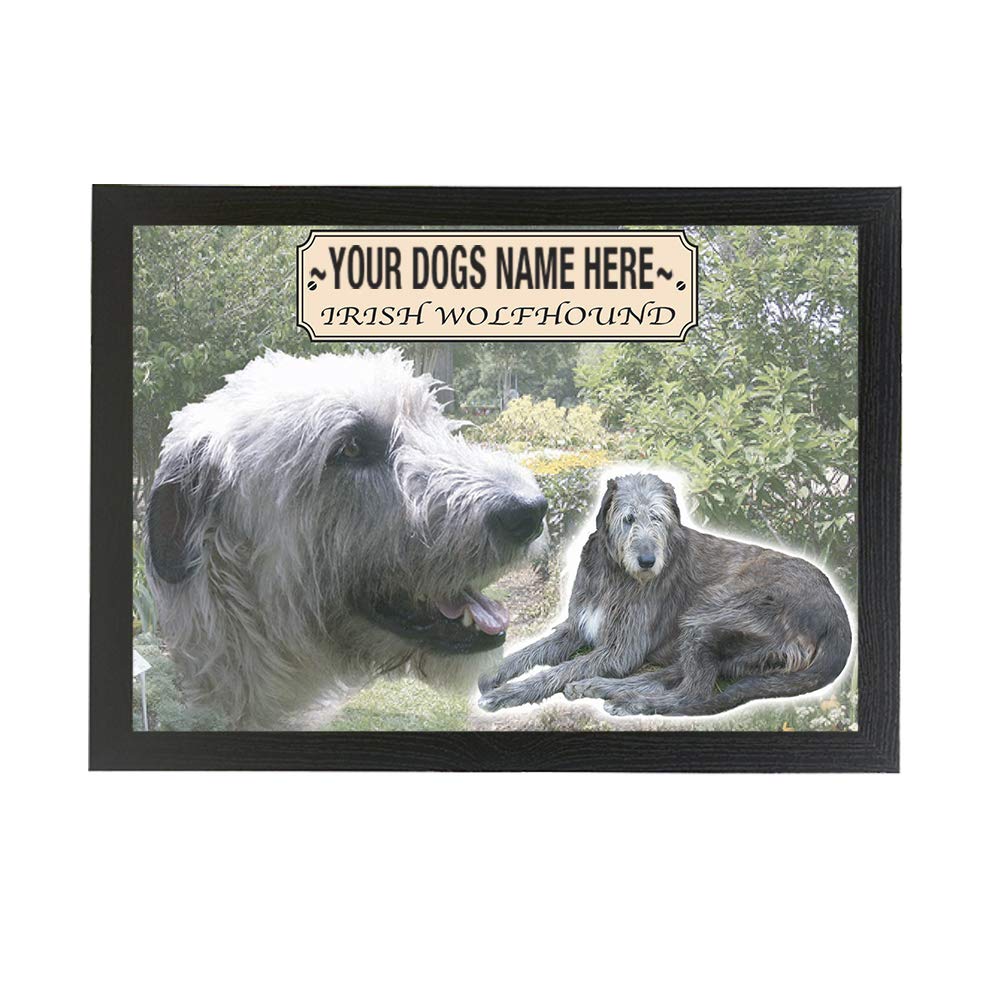 Irish Wolfhound Personalised Dog Breed Gift Lap Tray