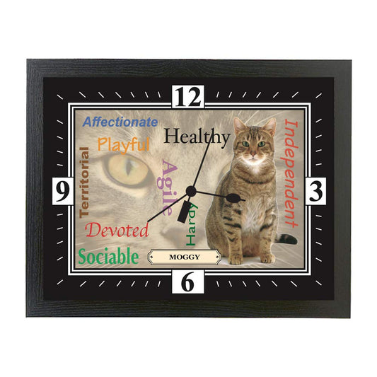 Moggy Cat Breed Gift Clock