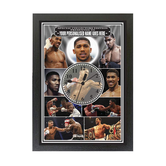 Anthony Joshua Personalised Icon Gift Clock