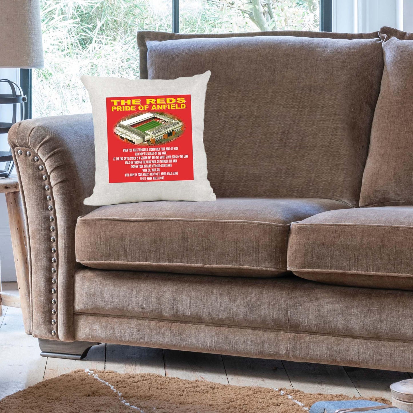 The Reds Team-Liverpool Football Anthem Song Chant Cushion Cover Gift