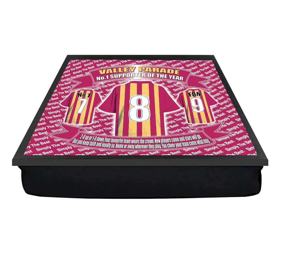 Bradford City Football Club Shirt Lap Tray And Mug Gift Set