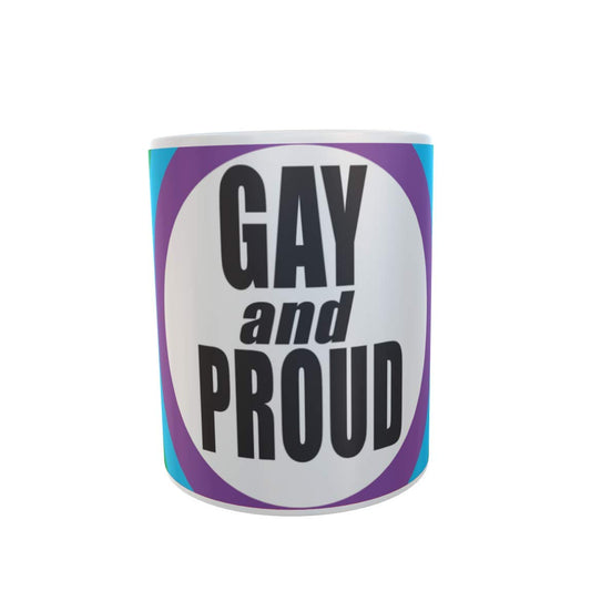 Gay and Proud Rainbow Ceramic Gift Mug
