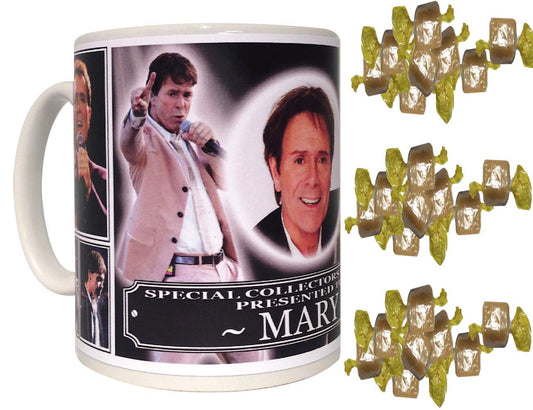 Cliff Richard Personalised Icon Gift Mug with Sweets