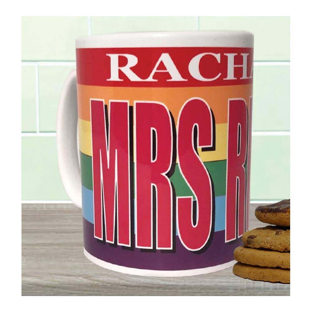 Mrs Right Gay Pride Personalised Gift Mug