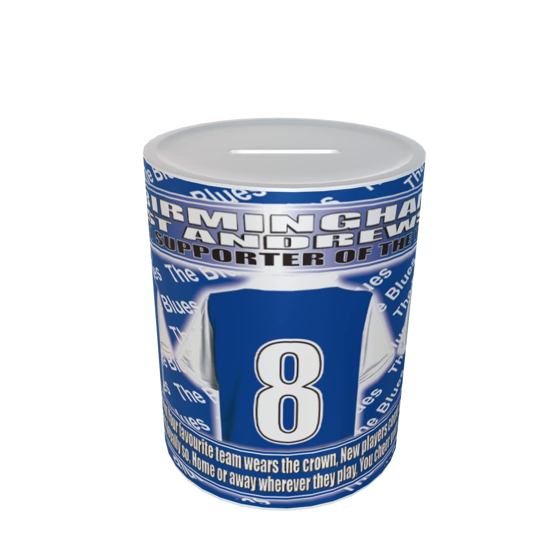Birmingham Football Shirt Ceramic Money Box Gift