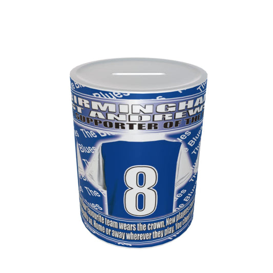 Birmingham Football Shirt Ceramic Money Box Gift