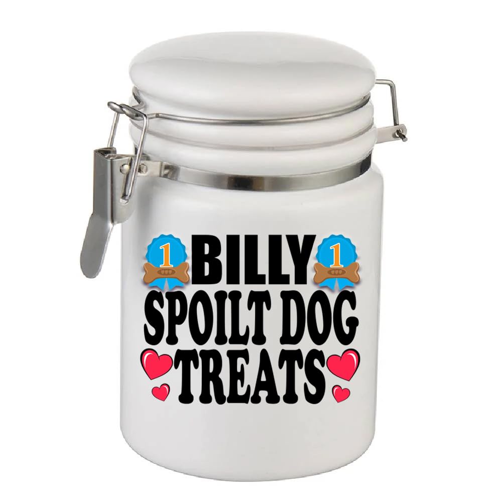 Spoilt Dog Treats Personalised Dog Storage Jar Gift