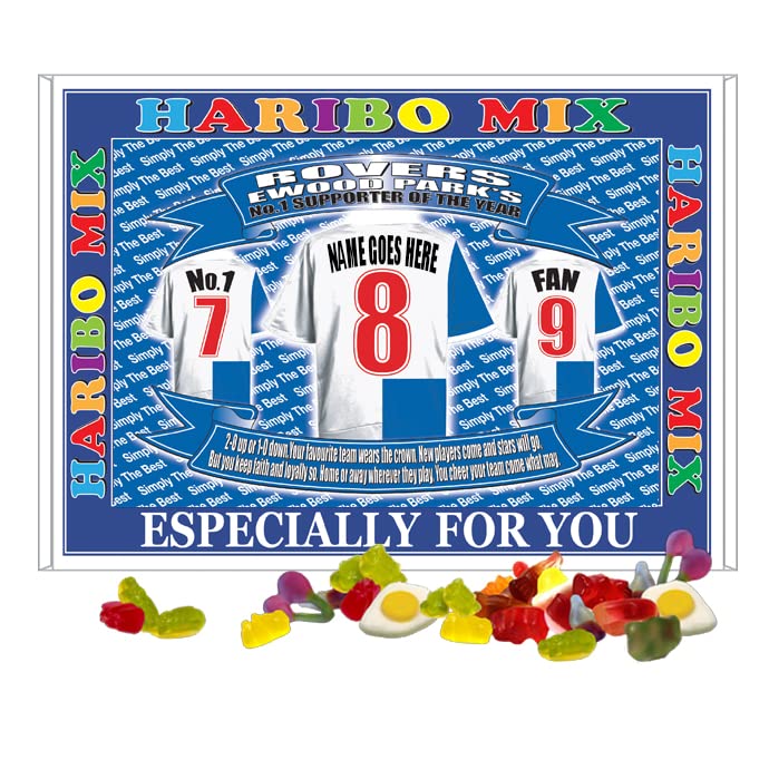 Blackburn Football Shirt Personalised Gift Boxed Sweets