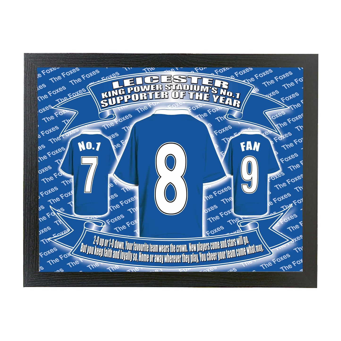 Leicester Football Shirt Picture Gift