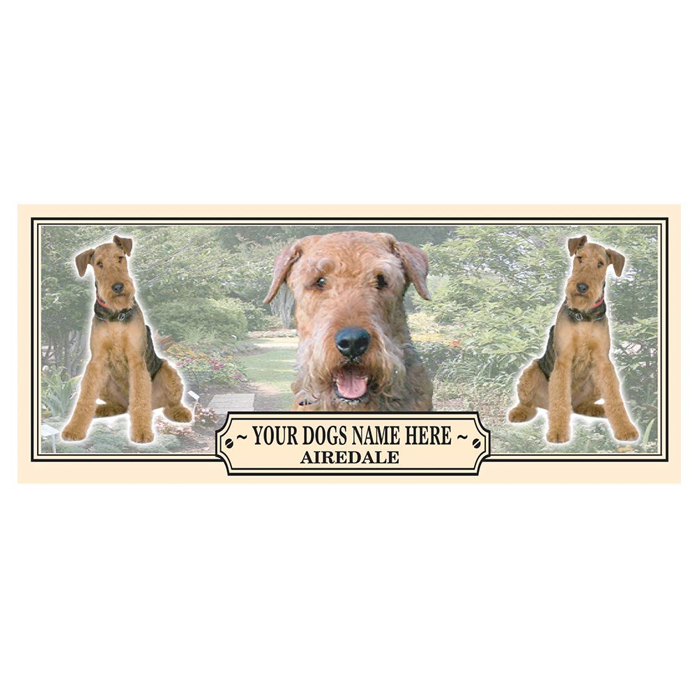 Airedale Terrier Personalised Dog Breed Gift Mug with Treats