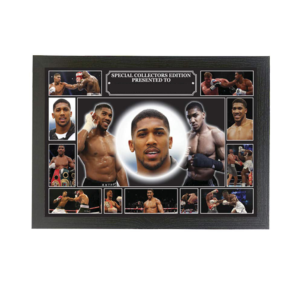 Anthony Joshua personalised icon framed picture gift