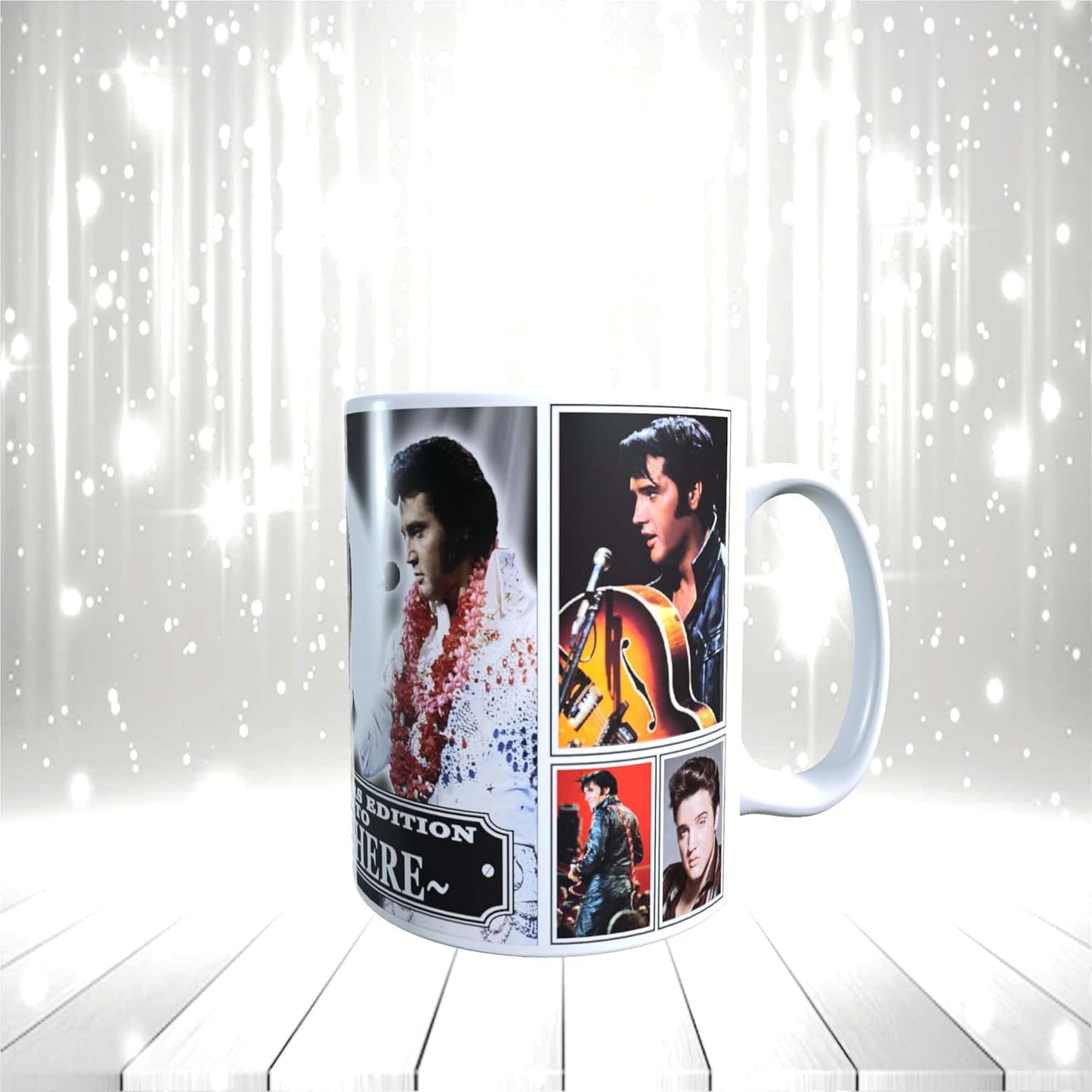 Presley King of Rock n Roll Icon Ceramic Personalised Mug Gift
