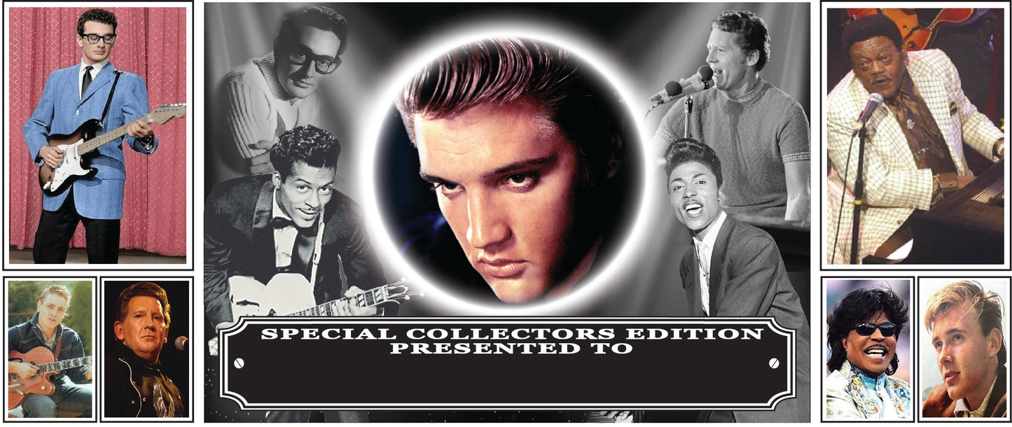 Rock n Roll Greats of 50s & 60s Personalised Music Icon Mug with Choice of Sweets Gift