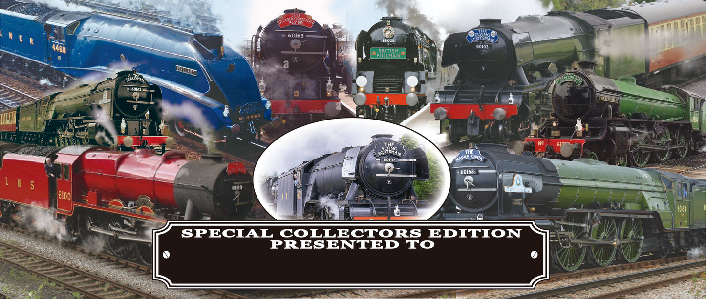 Classic Iconic Steam Locomotive Trains Personalised Mug with Choice of Sweets Gift