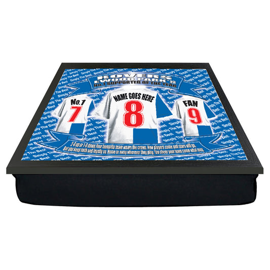 Blackburn Rovers Personalised Football Shirt Lap Tray