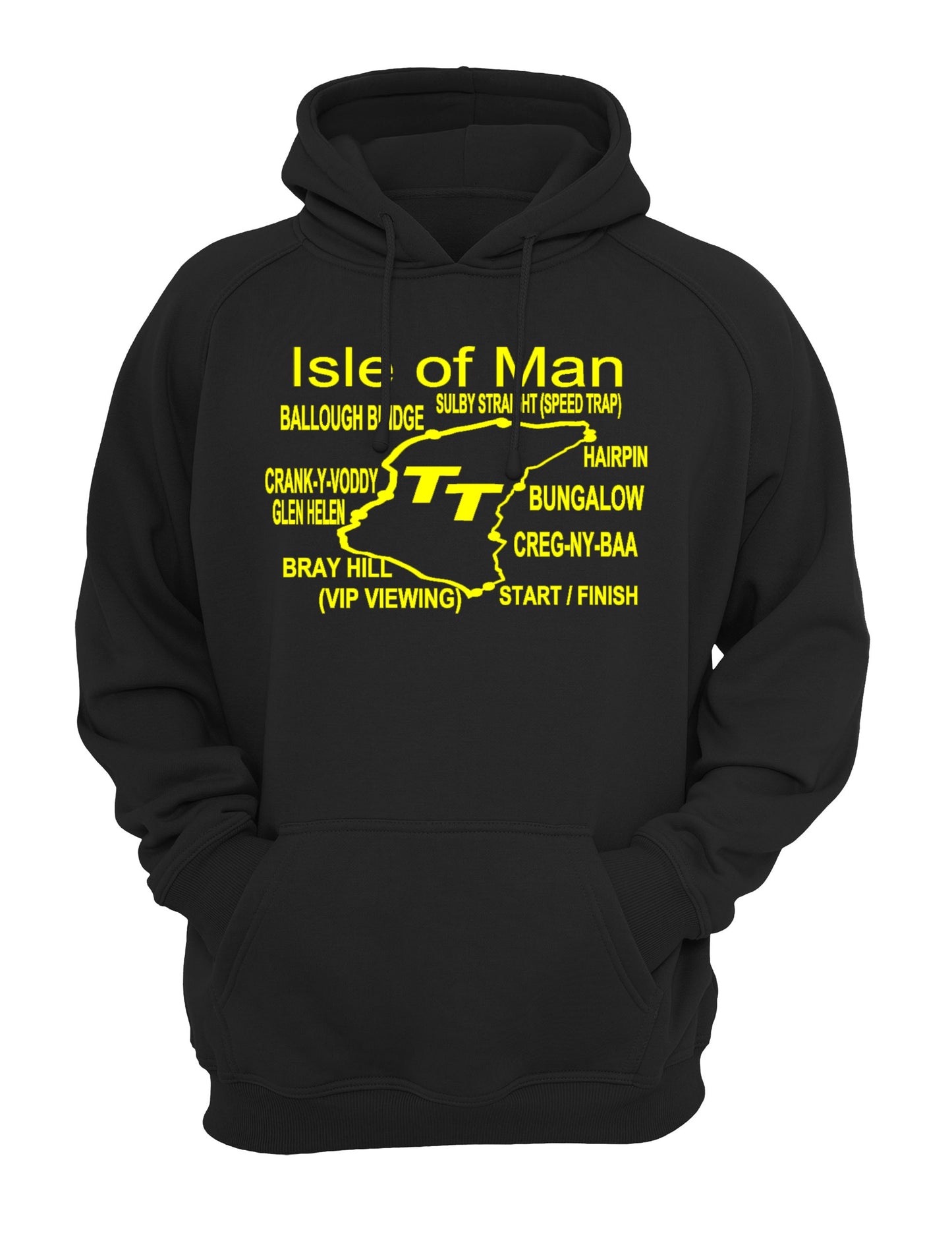 Isle of Man TT Humorous Slogan Unisex Casual Hoody, Sweatshirt, Sweat Active Black, Grey