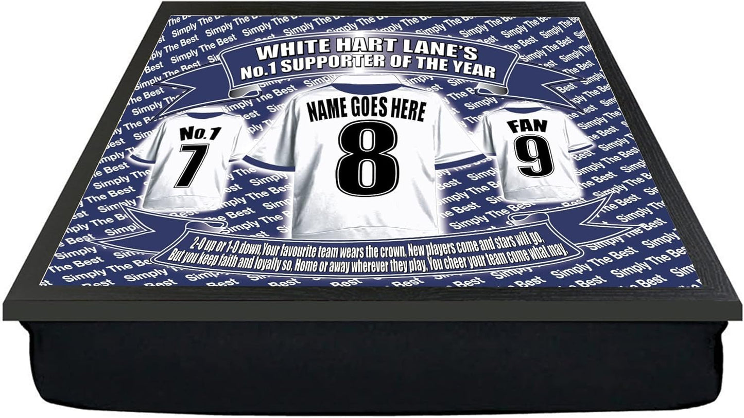 Tott United Personalised Football Club Shirt Lap Tray And Mug Gift Set