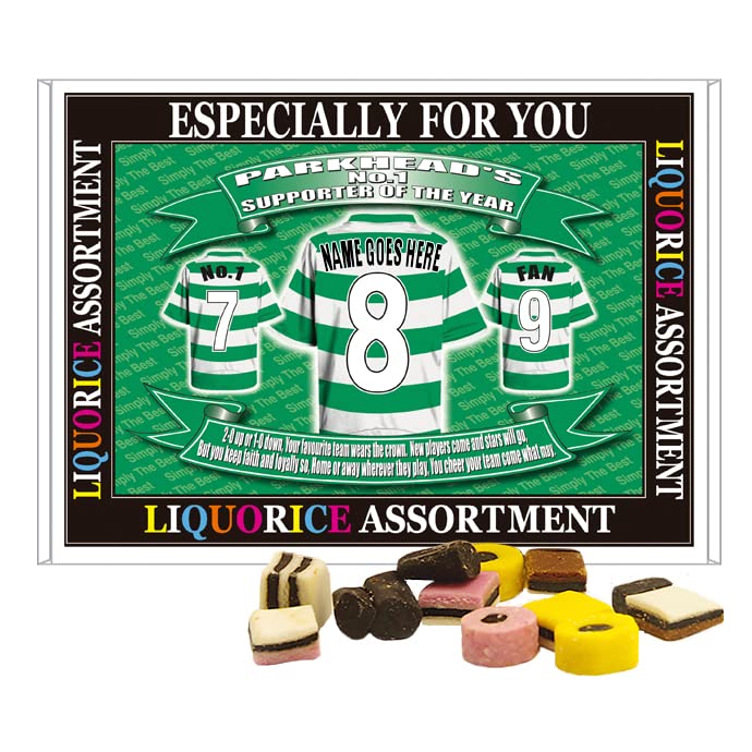 The Celts Football Shirt Personalised Gift Boxed Sweets